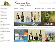 Tablet Screenshot of gourmet-art.de